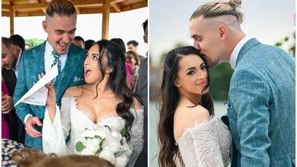 Larisa Iordache și Cristian Chiriță s-au căsătorit. Cum arată rochia de mireasă a sportivei