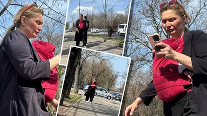 EXCLUSIV Super-mama Cristina Cioran şi-a intrat în rol. Imagini emoţionante cu bebeluşul la o promenadă prin Bucureşti