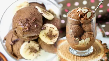 Înghețată de post cu ciocolată și banane. Desertul delicios care va fi pe placul întregii familii
