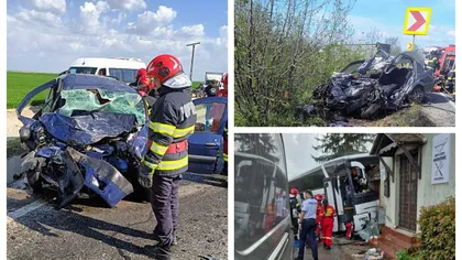 Cod roşu de intervenţie. Doi bărbați – de 33 și 29 de ani, au murit într-un teribil accident. Alte tragedii rutiere s-au produs în ultimele ore