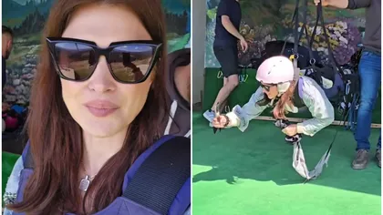 Monica Bîrlădeanu s-a dat cu tiroliana, de Paște. Actrița și soțul ei, Valeriu Gheorghiță au petrecut în Bucovina: „A fost o idee super bună”