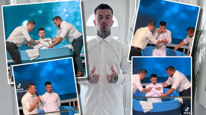 VIDEO Zanni s-a pocăit la o biserică din Irlanda! Pe TikTok au apărut primele imagini de la botez cu câştigătorul Survivor România