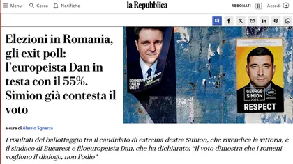 Sky News: Exit-poll-urile de la alegerile din România sugerează o victorie surprinzătoare a candidatului prooccidental Nicuşor Dan