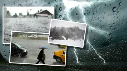 Prognoza meteo 15 mai. Vreme rece cu ploi și vijelii. La munte va ninge