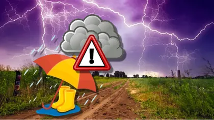 Prognoza meteo: Vreme de floricele şi Netflix în weekend, va ploua abundent, iar umbrela nu vă protejează de vijelii, grindină, tunete şi fulgere