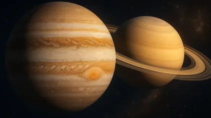 Giganții cerului – JUPITER și SATURN – se întâlnesc pe cer în 15 iunie 2025. Moment de cotitură pentru zodii 