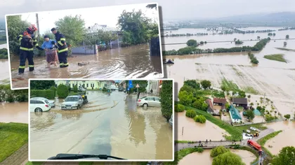 Cod galben de inundaţii în 15 judeţe până joi. Noi alerte pentru multe zone deja inundate