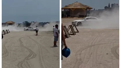 Amenda uriașă pe care a primit-o un șofer care făcea drifturi pe o plajă din Constanța