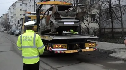 Amendă de 2.000 de lei pentru mașinile parcate neregulamentar. Poliția a început să ridice toate autoturismele ce staționează ilegal
