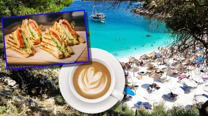 Cât costă un prânz la un beach bar de pe insula Thassos. Românii fac cozi la ferry boat, ca să ajungă mai repede aici