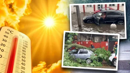 EXCLUSIV Atenționare ANM. Temperaturile trec de la o extremă la alta. Vreme haotică în București, străzi inundate și copaci rupți