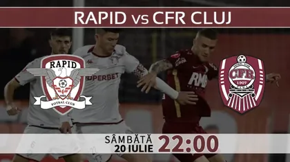 DIGI SPORT ONLINE RAPID – CFE CLUJ LIVE VIDEO STREAMING. Derby-ul etapei se joacă între prieteni!