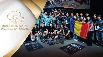 Membrii TehnoZ, campioni mondiali la robotică, în campania „100 de tineri pentru dezvoltarea României” a Fundației Dan Voiculescu