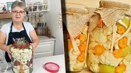 Cum pregătești cea mai gustoasă conopidă murată în saramură. Rețeta Ginei Bradea pe care trebuie să o încerci