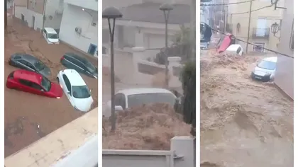 Codul roşu de ploi puternice face ravagii, a fost declarată stare de urgenţă după ce s-au înregistrat 40 de decese după ciclonul Alice din Spania