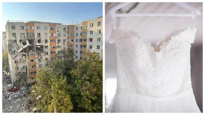 Catastrofă în Rahova. Un tânăr a fost lăsat să intre în apartamentul său din blocul distrus de explozie, pentru a lua rochia de mireasă a viitoarei soții!