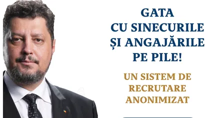 Claudiu Târziu propune angajare în sistem anonimizat. Metoda inedită de a scăpa de sinecuri şi pilele de partid
