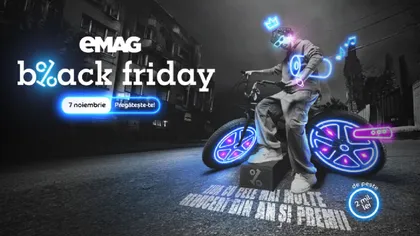 La ce oră începe Black Friday 2025 la eMAG. Compania anunță că va porni campania „dimineața devreme”