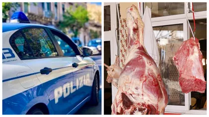 Scandal la bloc! Au atârnat carne la uscat și s-au trezit cu Poliția la ușă! Cum s-a încheiat scandalul