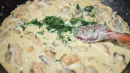 Ciulama de ciuperci, rețeta de post delicioasă a Jamilei