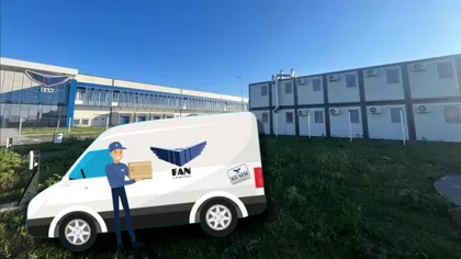 SENZAȚIONAL! Fan Courier, cea mai mare companie de curierat din România își cazează muncitorii nepalezi din depozit în containere suprapuse în curtea sediului de pe Centură Bucureștiului! În zona e doar câmp și nu există magazine, farmacii și nici măcar trotuare!