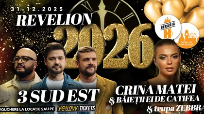 Revelion 2026 la Berăria H București – muzică live, open bar & open buffet