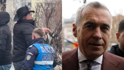 Susținătorii lui Călin Georgescu, enervați până la culme de un banner împotriva suveranistului afișat la Curtea de Apel București VIDEO