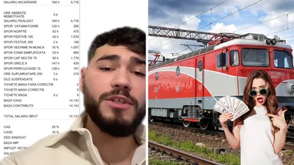 Șocant! Cât câștigă un mecanic de locomotivă CFR? Avem fluturașul