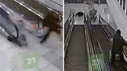 Haos într-un magazin din Rusia: O femeie a fost doborâtă de o „avalanșă” de cărucioare împinse de un angajat