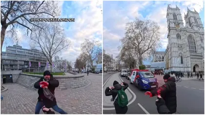 Hoț român care „opera” în Regatul Unit și-n Irlanda, demascat de un influencer: „A furat în Irlanda, dar lucrurile nu păreau să meargă bine acolo, așa că s-a întors în Londra”