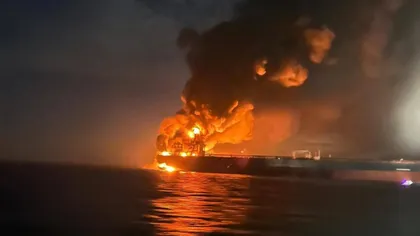 Un petrolier din flota fantomă a Rusiei, atacat de drone din Ucraina, a eșuat în dreptul Bulgariei. Summit cu greii Europei la Londra