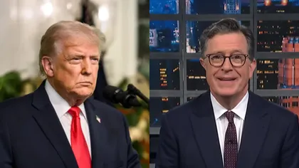 Donald Trump face scandal din cauza realizatorului TV Stephen Colbert, pe care îl numește un „dezastru patetic”. Președintele SUA cere televiziunii CBS să îi anuleze emisiunea: „Adormiți-l!”