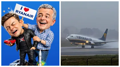 Ryanair vinde bilete cu doar 14,99 euro, după ce Elon Musk l-a atacat pe CEO-ul companiei. ”Mulțumiți-i marelui ‘idiot’ Musk!” / ”Cine ar fi zis că Ryanair are ‘ouă’ mai mari decât tot guvernul SUA?”
