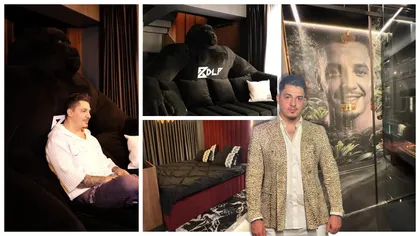 Bogdan de la Ploiești își vinde penthouse-ul kitschos din zona de nord a Capitalei. Pentru doar 529.000 de EURO poți să admiri portretul manelistului în timp ce faci duș