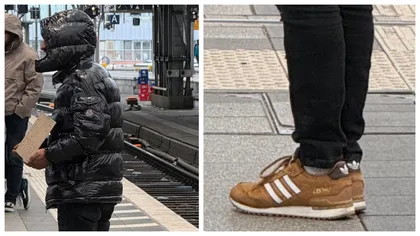 Scandal uriaș pe net după viralizarea unui cerșetor cu geacă Moncler și încălțări Adidas. ”Așa arată sărăcia în Germania!”