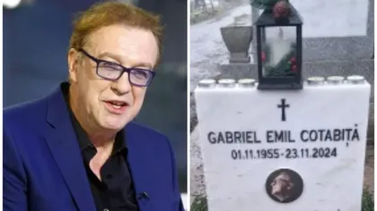 Cum arată mormântul lui Gabriel Cotabiță, din Cimitirul Bellu, unde i-a fost îngropată cenușa