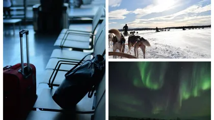 Turiști blocați în Laponia din cauza temperaturilor de aproape -40 de grade. Zborurile au fost anulate