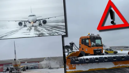 Haos pe aeroporturi din cauza viscolului din Capitală! Zboruri anulate, redirecționări și întârzieri semnificative