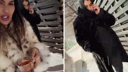 FOTO Este de nerecunoscut! Cum a ieșit Florin Salam la zăpadă? Artistul s-a camuflat până în dinți