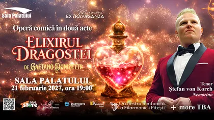 ELIXIRUL DRAGOSTEI – Operă Comică în premieră la Sala Palatului pe 21 februarie 2027