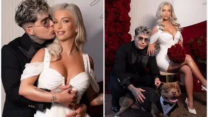 Lino Golden și Diana s-au căsătorit. Primele imagini cu cei doi miri. Au strălucit în ținute elegante