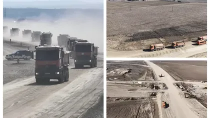 În ce stadiu sunt lucrările pe Autostrada Moldovei A7 Bacău – Pașcani. Noi imagini de pe șantiere