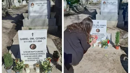 Cum arată mormântul lui Gabriel Cotabiță din Cimitirul Bellu la aproape un an și jumătate de la moartea acestuia: ”A fost greu, am refuzat să cred”