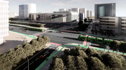 Bulevardul Dimitrie Pompeiu din zona Pipera se transformă complet. Cum se transformă una dintre cele mai aglomerate artere din București