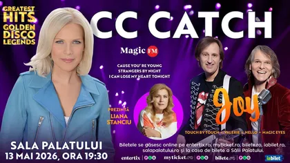 Golden Disco Legends la Sala Palatului – CC Catch și Joy readuc epoca de aur a euro-disco