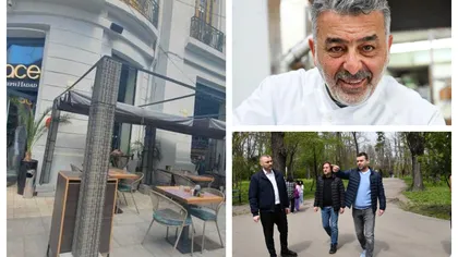 Ciprian Ciucu i-a demolat terasa lui Chef Joseph Hadad din centrul Bucureștiului