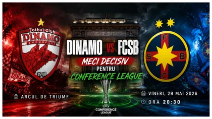 LIVE Dinamo – FCSB VIDEO ONLINE baraj Conference League (ora 20:30). Surprize mari în echipa lui Gigi Becali, unde vezi meciul în direct la TV