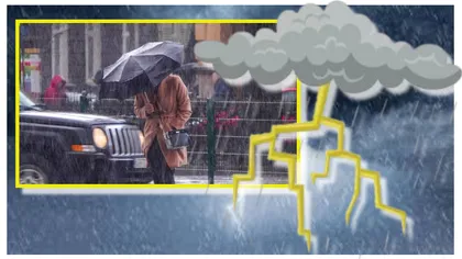 Alertă meteo cod galben. ANM anunță două zile de furtuni violente și vijelii după căldura sufocantă