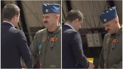 Pilotul român care a doborât o dronă în Estonia, decorat de ministrul Apărării. Radu Miruță: „Și-a făcut corect datoria”