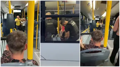 Haos total într-un autobuz din Pitești. O femeie care avea la ea o macetă și spray lacrimogen s-a luat la bătaie cu șoferul. Mai mulți pasageri au avut nevoie de îngrijiri medicale